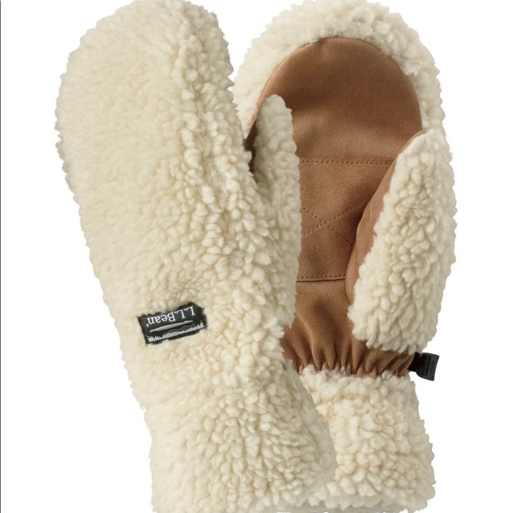 NEW  LLBean Mountain Pile Fleece Mittens